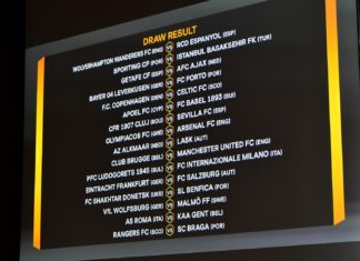 Drawing babak 32 Besar Liga Europa baru saja dilaksanakan di Nyon, Swiss tepatnya Senin (16/12/2019) pukul 19.00 WIB. (Twitter/SevillaFC_ENG)