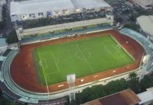 Venue semifinal Timnas Indonesia vs Myanmar di Rizal Memorial Stadium, Manila (Offisial SEA Games 2019)