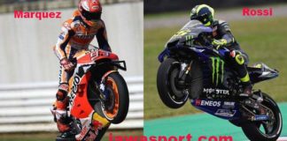 Pembalap MotoGP, Marc Marquez dan Valentino Rossi