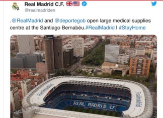 Klub raksasa Liga Spanyol, Real Madrid mengizinkan stadionnya Estadio Santiago Bernabeu digunakan untuk memerangi virus corona di Spanyol (Foto: Realmadrid.com)